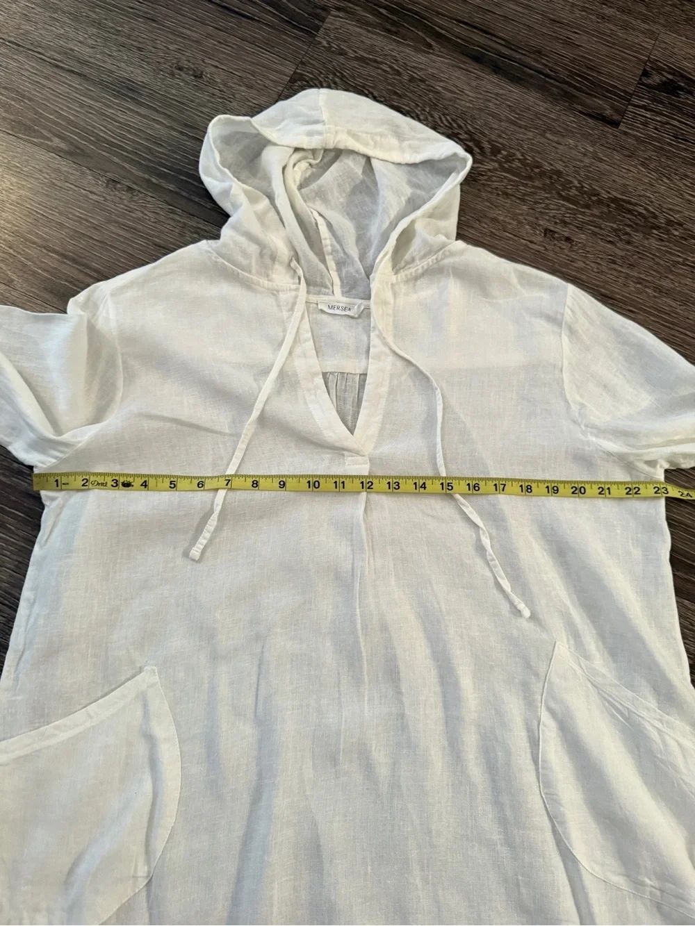 Mersea Hermosa Linen Hoodie Tunic - Picture 3 of 6